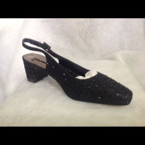 VALENTI FRANCO Mid-heeled Open-backed Pump